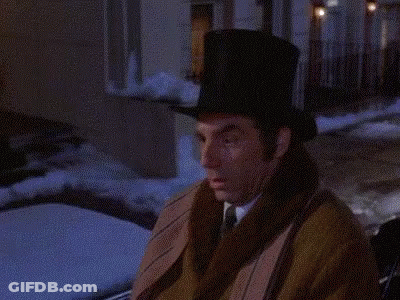Man In Top Hat And Fur Coat GIF