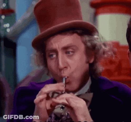Man In Top Hat And Purple Suit Blowing Whistle GIF