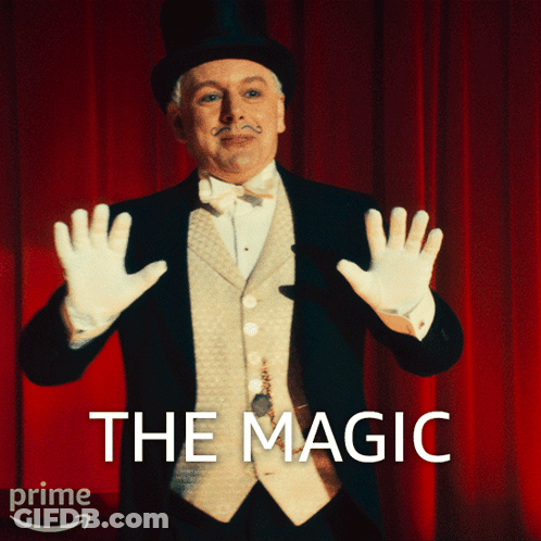 Man In Top Hat And White Gloves The Magic GIF