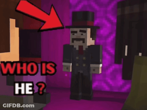 Man In Top Hat Behind Who Is He GIF