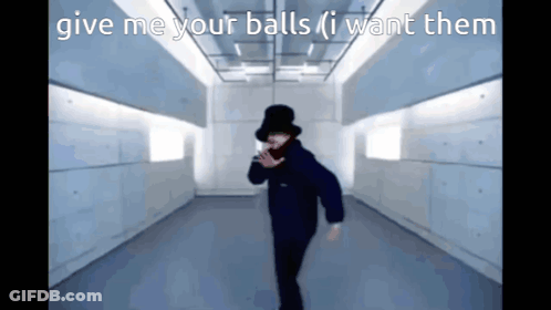 Man In Top Hat Dancing Give Me Your Balls I Want Them GIF
