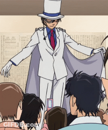 Man In Top Hat Facing Crowd GIF