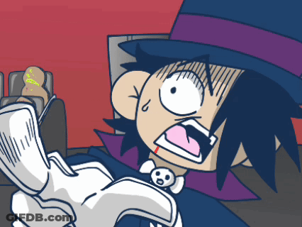 Man In Top Hat Holding Glove GIF