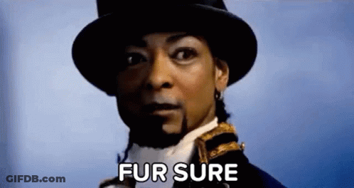 Man In Top Hat Holding Gun Says Fur Sure GIF