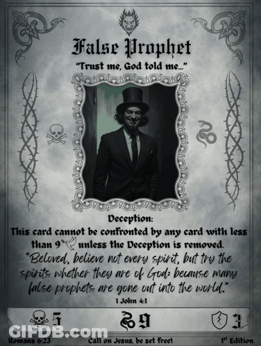 Man In Top Hat Saying False Prophet GIF