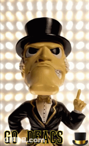 Man In Top Hat Saying Go Deacs GIF