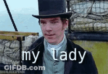 Man In Top Hat Saying My Lady GIF