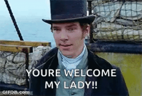 Man In Top Hat Standing On Boat GIF
