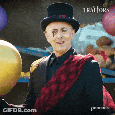 Man In Top Hat With Balloons Peacock GIF