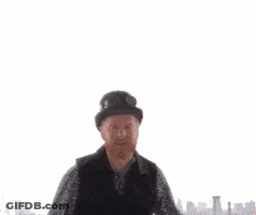 Man In Top Hat With Clock GIF