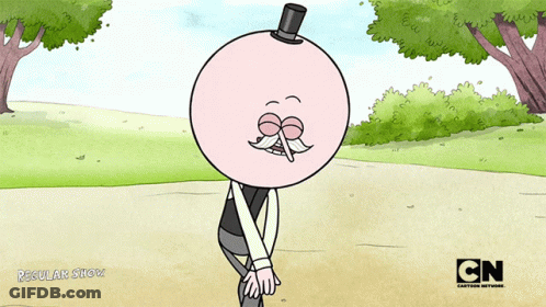 Man In Top Hat With Mustache From Cartoon Network GIF