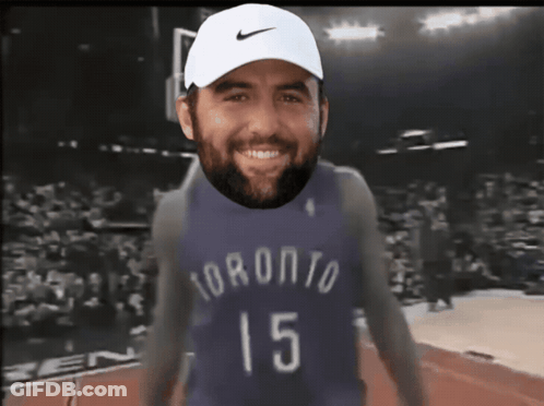 Man In Toronto Jersey And White Hat GIF