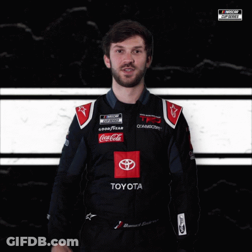 Man In Toyota Racing Suit GIF