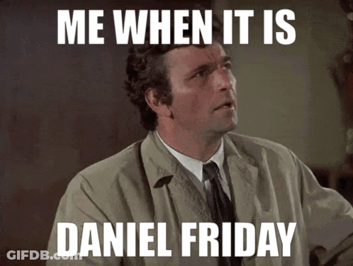 Man In Trench Coat And Tie Me When It Is Daniel Friday GIF