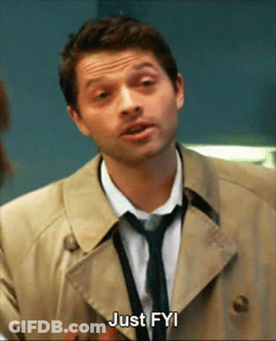 Man In Trench Coat And Tie Saying Just Fyi GIF