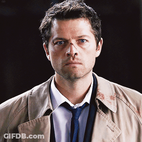 Man In Trench Coat And Tie With Bloody Nose GIF
