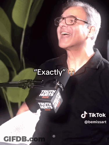 Man In Truth Hurts Shirt Laughing GIF
