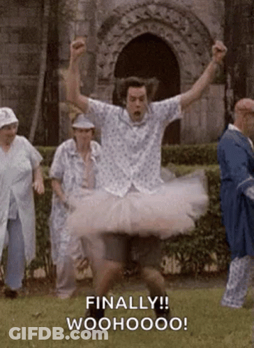 Man In Tutu Dancing In Park GIF