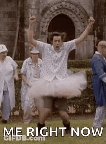 Man In Tutu Dancing With Me Right Now GIF
