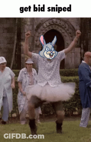 Man In Tutu Get Bid Sniped GIF