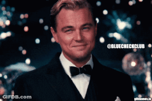 Man In Tuxedo And Bow Tie Smiling @Bluecheckclub GIF