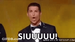 Man In Tuxedo And Bow Tie Surprised Siuuuuuuu GIF
