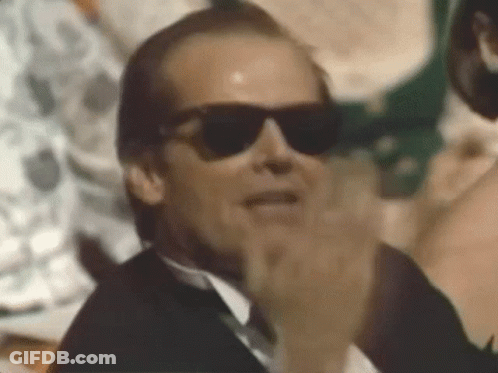 Man In Tuxedo And Sunglasses Clapping GIF