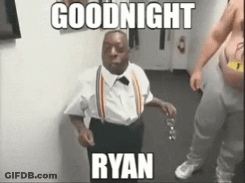 Man In Tuxedo And Suspenders Dancing Goodnight Ryan GIF
