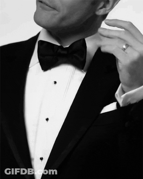 Man In Tuxedo Finger Snap GIF