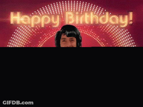 Man In Tuxedo Holding Champagne Happy Birthday Old Sport GIF
