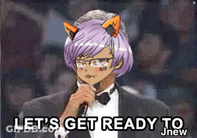 Man In Tuxedo Holding Microphone Says Let's Get Ready To Jnew GIF