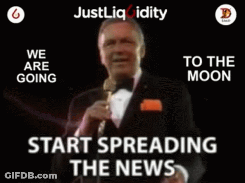 Man In Tuxedo Holding Microphone We Are Going To Moon GIF