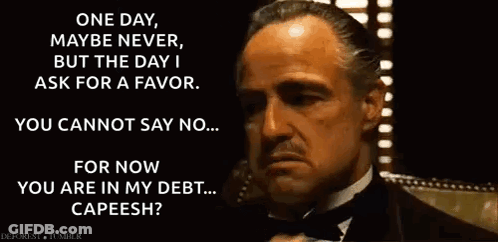 Man In Tuxedo One Day Maybe Never But The Day I Ask For A Favor You Cannot Say No GIF
