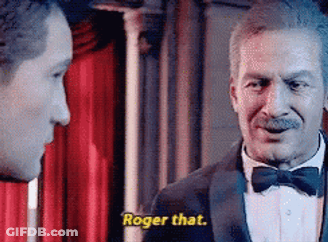 Man In Tuxedo Roger That GIF