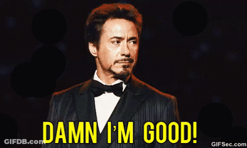 Man In Tuxedo Saying Damn I'm Good GIF