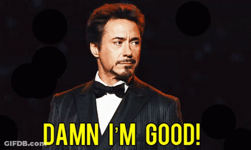 Man In Tuxedo Saying Damn I'm Good GIF