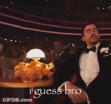 Man In Tuxedo Saying I Guess Bro GIF