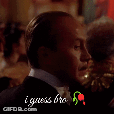 Man In Tuxedo Saying I Guess Bro GIF