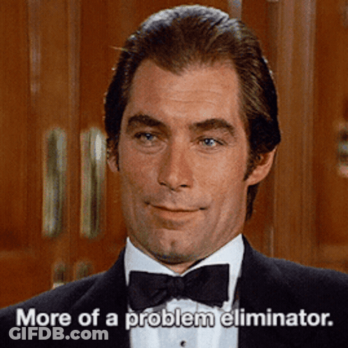 Man In Tuxedo Saying More Of A Problem Eliminator GIF