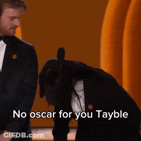 Man In Tuxedo Saying No Oscar For You GIF