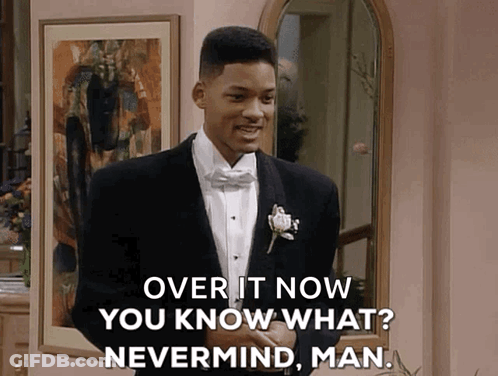 Man In Tuxedo Saying Over It Now You Know What GIF