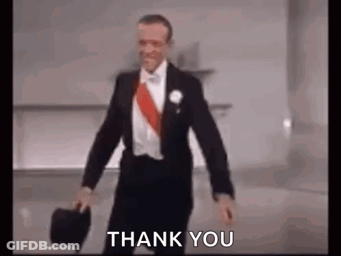 Man In Tuxedo Saying Thank You GIF