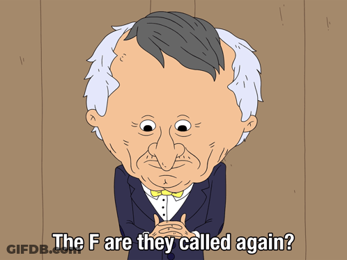 Man In Tuxedo Saying What Are They Called Again GIF