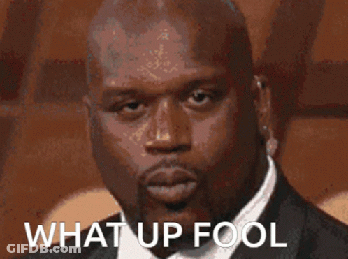 Man In Tuxedo Saying What Up Fool GIF