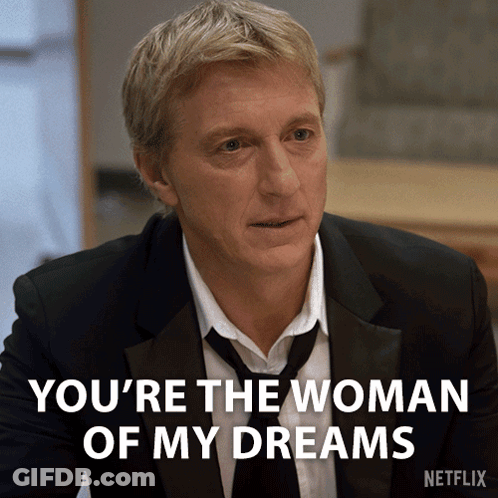 Man In Tuxedo Saying You're The Woman Of My Dreams GIF