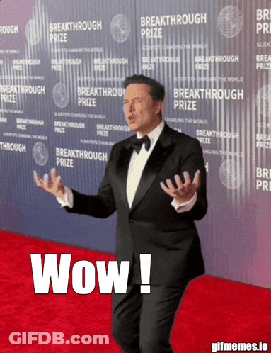 Man In Tuxedo Says Breakthrough Prize And Wow GIF