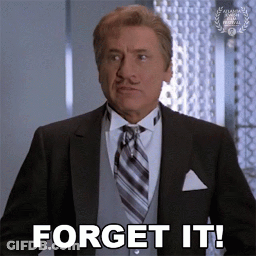 Man In Tuxedo Says Forget It GIF
