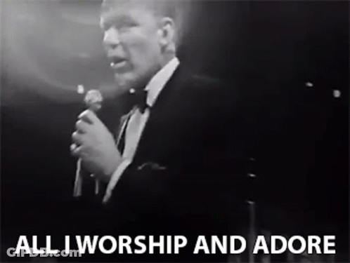 Man In Tuxedo Singing All I Worship And Adore GIF