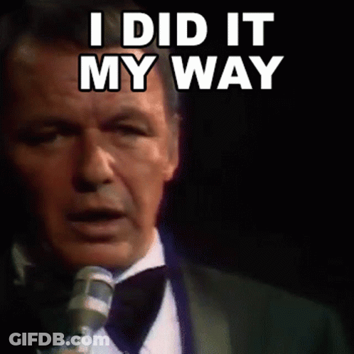 Man In Tuxedo Singing I Did It My Way GIF