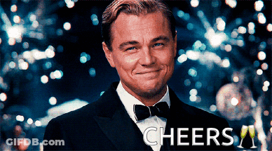 Man In Tuxedo Smiling Cheers GIF